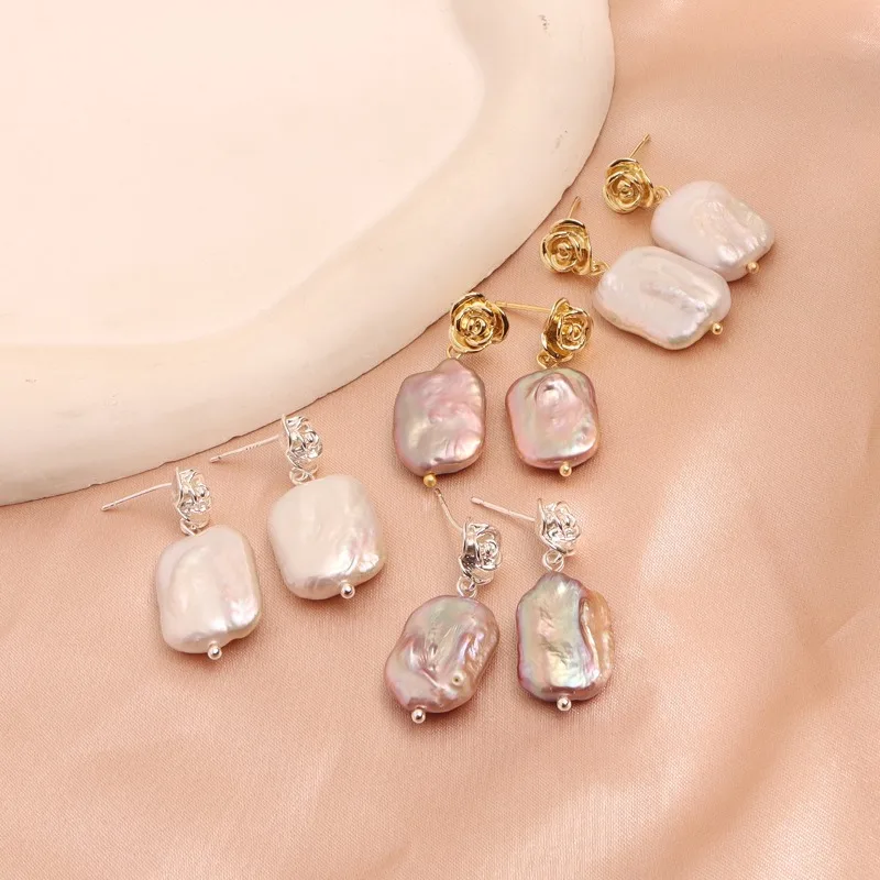 Minar Delicate Square Baroque Freshwater Pearl CZ Zircon Rose Flower Drop Earrings for Women 14K Real Gold Silver Copper Jewelry
Minar Delicate Square Baroque Freshwater Pearl CZ Zircon Rose Flower Drop Earrings for Women 14K Real Gold Silver Copper Jewelry