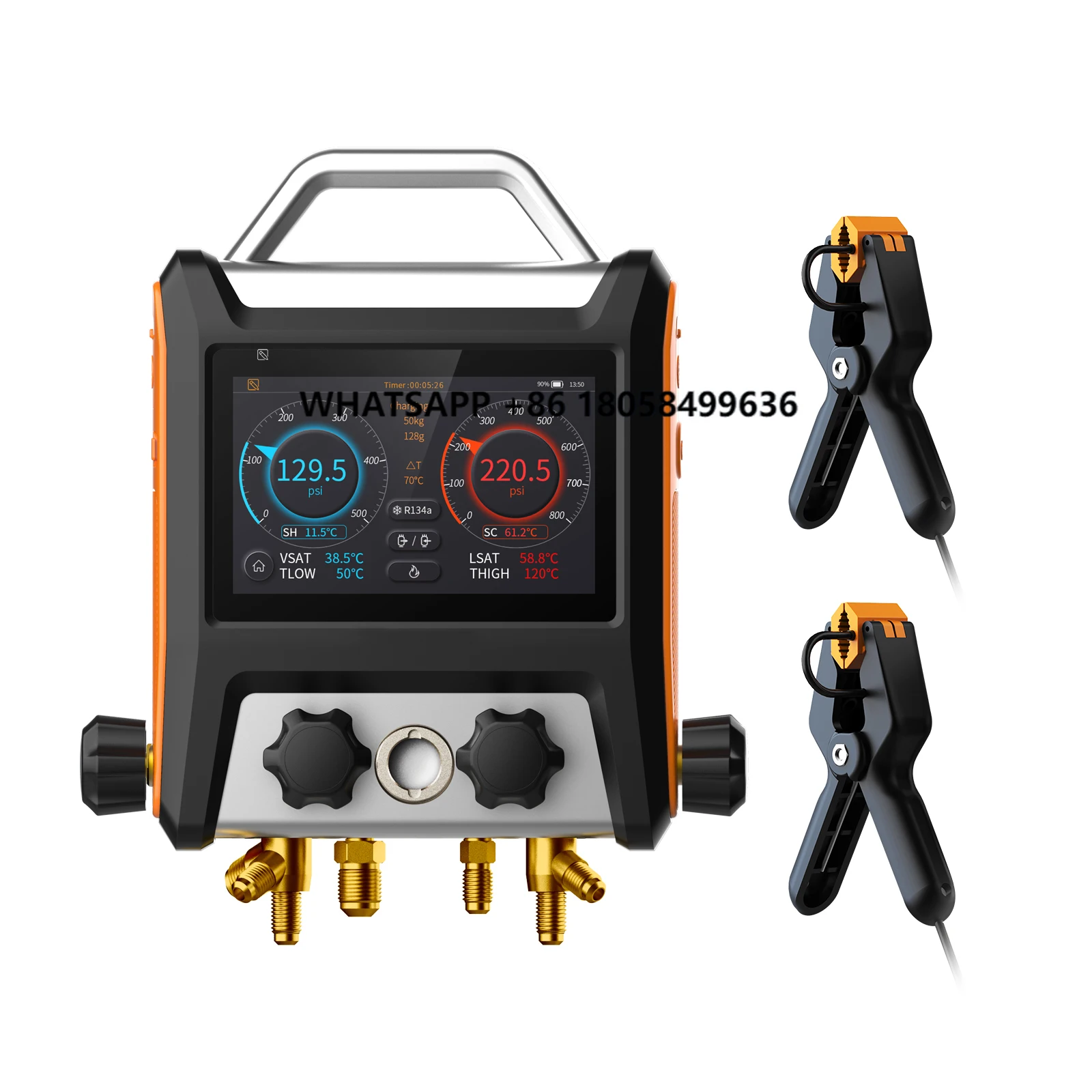 Elitech MS-4000 Smart HVAC Digital Manifold Gauge 4-Way Air Conditioning Fitting with Micron Gauge Transmitter
Elitech MS-4000 Smart HVAC Digital Manifold Gauge 4-Way Air Conditioning Fitting with Micron Gauge Transmitter