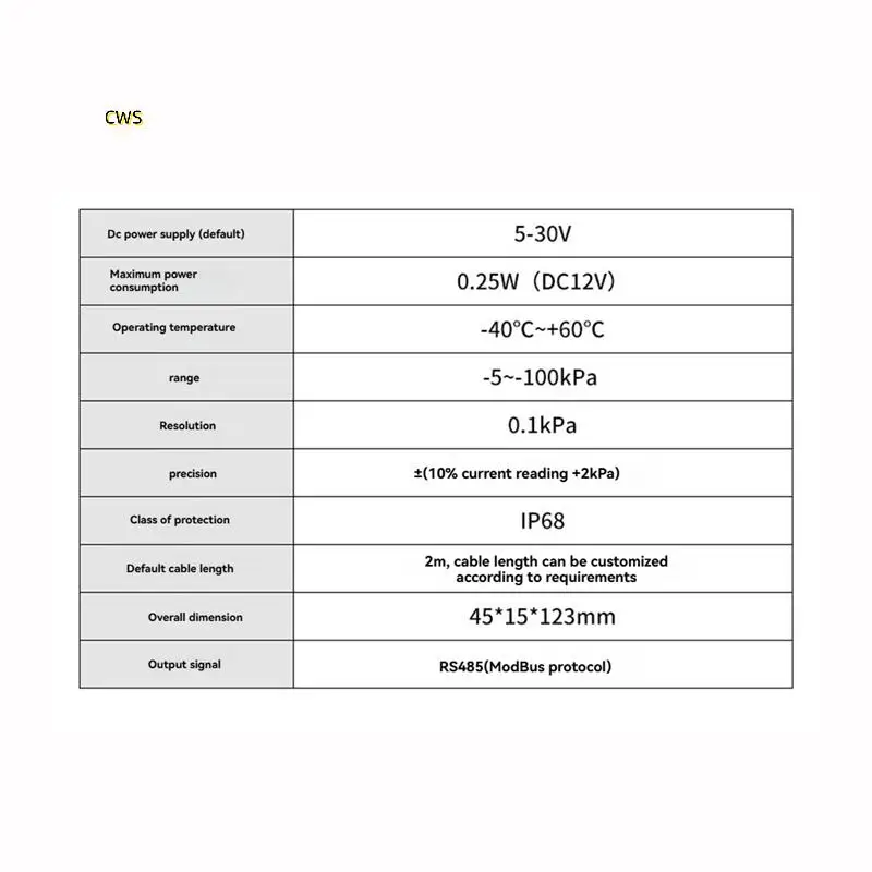 RS485 Soil Moisture Transmitter Soil Water Potential Sensor Forhydrological Ecology Determination Smart Agriculture
RS485 Soil Moisture Transmitter Soil Water Potential Sensor Forhydrological Ecology Determination Smart Agriculture