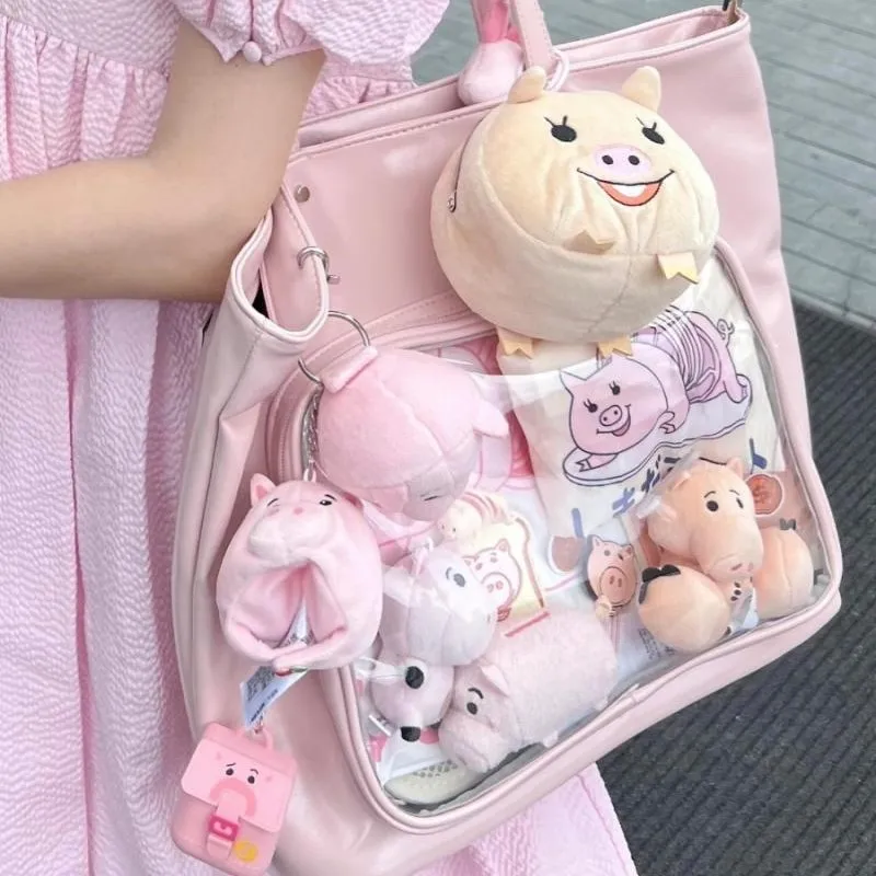 JIAERDI милая милая розовая большая сумка женская кожаная сумка на плечо большой вместимости женские повседневные прозрачные аниме Ita сумка Chic 2025
JIAERDI милая милая розовая большая сумка женская кожаная сумка на плечо большой вместимости женские повседневные прозрачные аниме Ita сумка Chic 2025