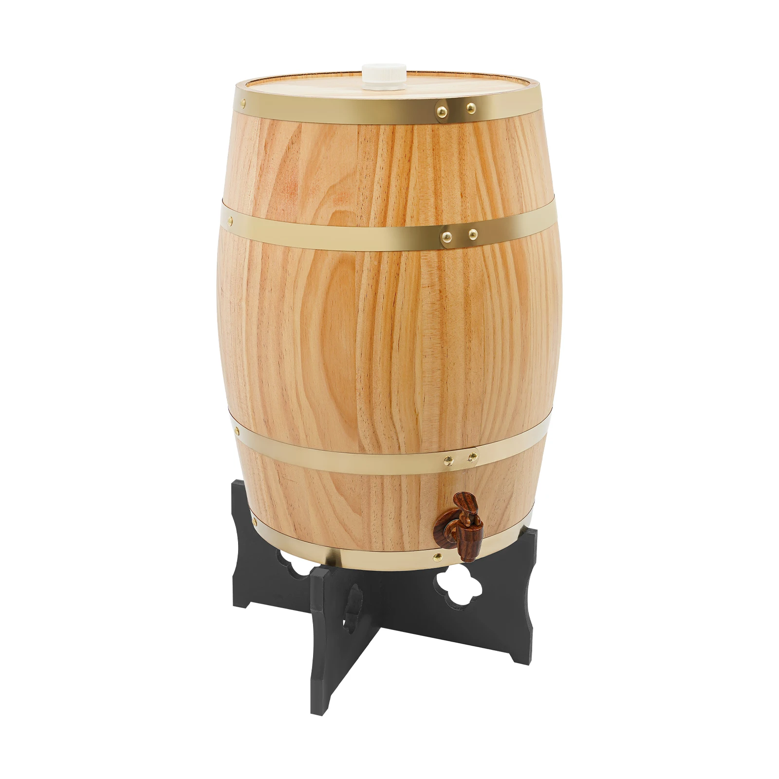 Wooden Wine Barrel, wooden barrel, 20L Pine Wood Wine Barrel with Black Metal Stand & Faucet, Beige Color, Vintage Retro Design, Decorative Wine Storage Barrel for Home Bar, Airtight Leak-Proof, for Aging Wine, Whiskey, Liquor Display, Kitchen Bar Decor
Wooden Wine Barrel, wooden barrel, 20L Pine Wood Wine Barrel with Black Metal Stand & Faucet, Beige Color, Vintage Retro Design, Decorative Wine Storage Barrel for Home Bar, Airtight Leak-Proof, for Aging Wine, Whiskey, Liquor Display, Kitchen Bar Decor