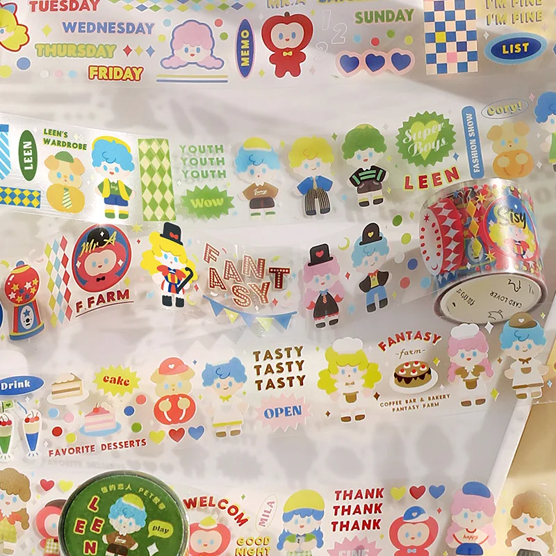 1pcs/1lot Decorative Adhesive Tapes fantasy farm tape Scrapbooking DIY Paper Japanese Stickers
1pcs/1lot Decorative Adhesive Tapes fantasy farm tape Scrapbooking DIY Paper Japanese Stickers