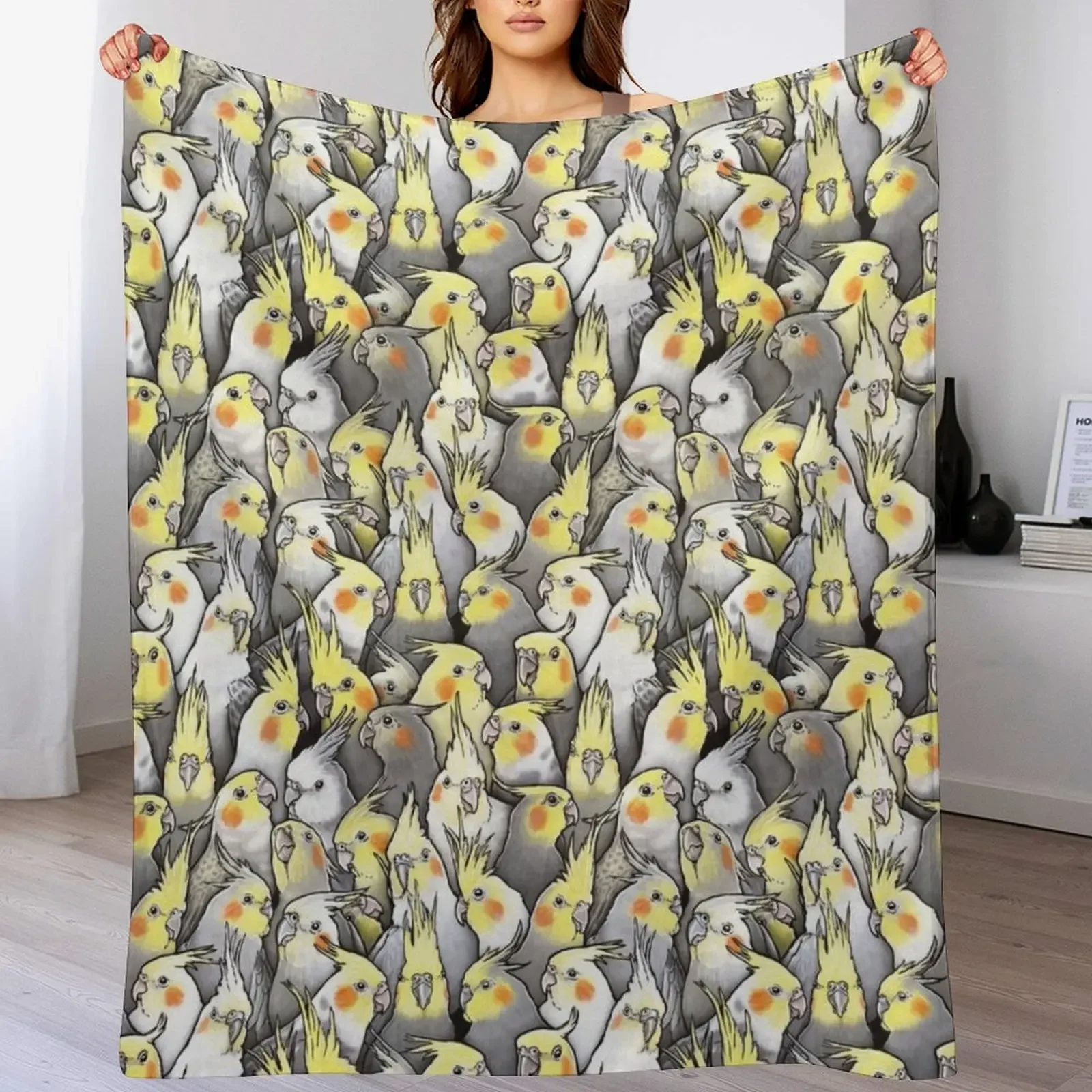Cockatiels Galore Throw Blanket Summer Sofas Thermals For Travel Moving Blankets
Cockatiels Galore Throw Blanket Summer Sofas Thermals For Travel Moving Blankets