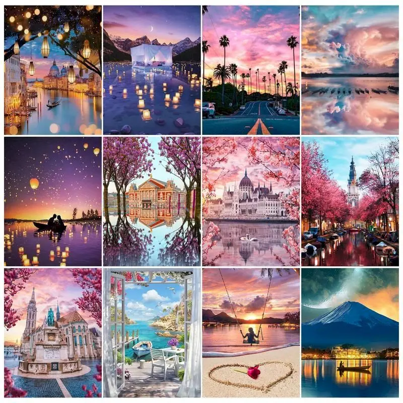 RUOPOTY 5D Diamond Painting Decor Home Picture Of Rhinestone Diamond Embroidery Landscape Night View Beaded Gift
RUOPOTY 5D Diamond Painting Decor Home Picture Of Rhinestone Diamond Embroidery Landscape Night View Beaded Gift
