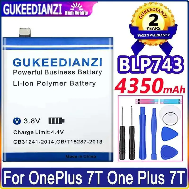 4350 мАч Премиум-замена BLP743 для Oneplus 7T One Plus 7T аккумулятор мобильного телефона
4350 мАч Премиум-замена BLP743 для Oneplus 7T One Plus 7T аккумулятор мобильного телефона