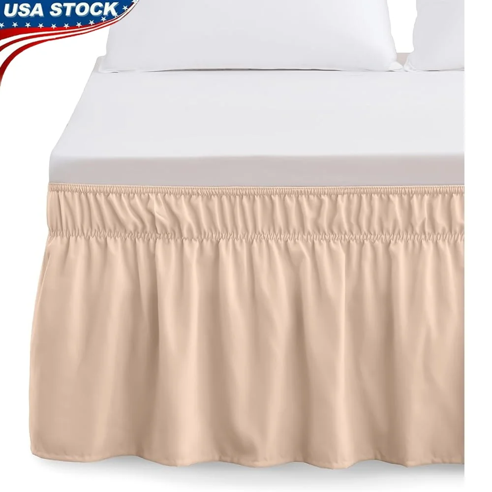 Luxury Wrap Around Bed Skirt Ruffled Microfiber 16in Drop Fits Queen King Bed Durable Wrinkle Resistant
Luxury Wrap Around Bed Skirt Ruffled Microfiber 16in Drop Fits Queen King Bed Durable Wrinkle Resistant