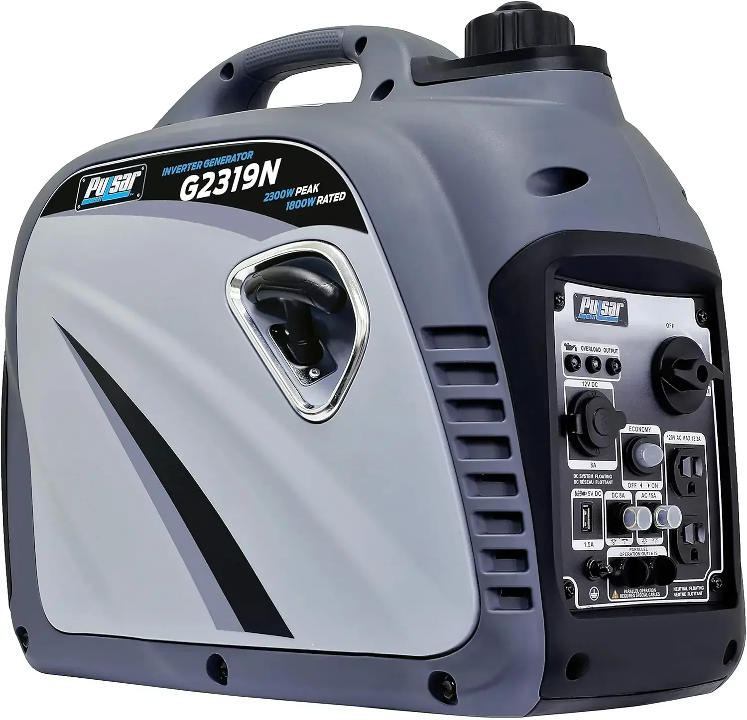 2024 New 2,300W Portable Gas-Powered Quiet Inverter Generator With USB Outlet & Parallel Capability, Carb Compliant, G2319N,USA
2024 New 2,300W Portable Gas-Powered Quiet Inverter Generator With USB Outlet & Parallel Capability, Carb Compliant, G2319N,USA