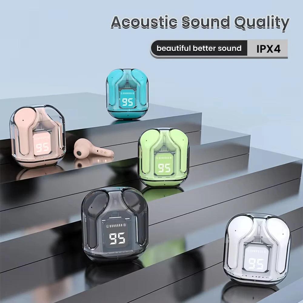 Air31 Transparent Digital Display Bluetooth Headset 5.0 Sports Gaming Noise Cancelling Headset for Android&Iphone Phones
Air31 Transparent Digital Display Bluetooth Headset 5.0 Sports Gaming Noise Cancelling Headset for Android&Iphone Phones