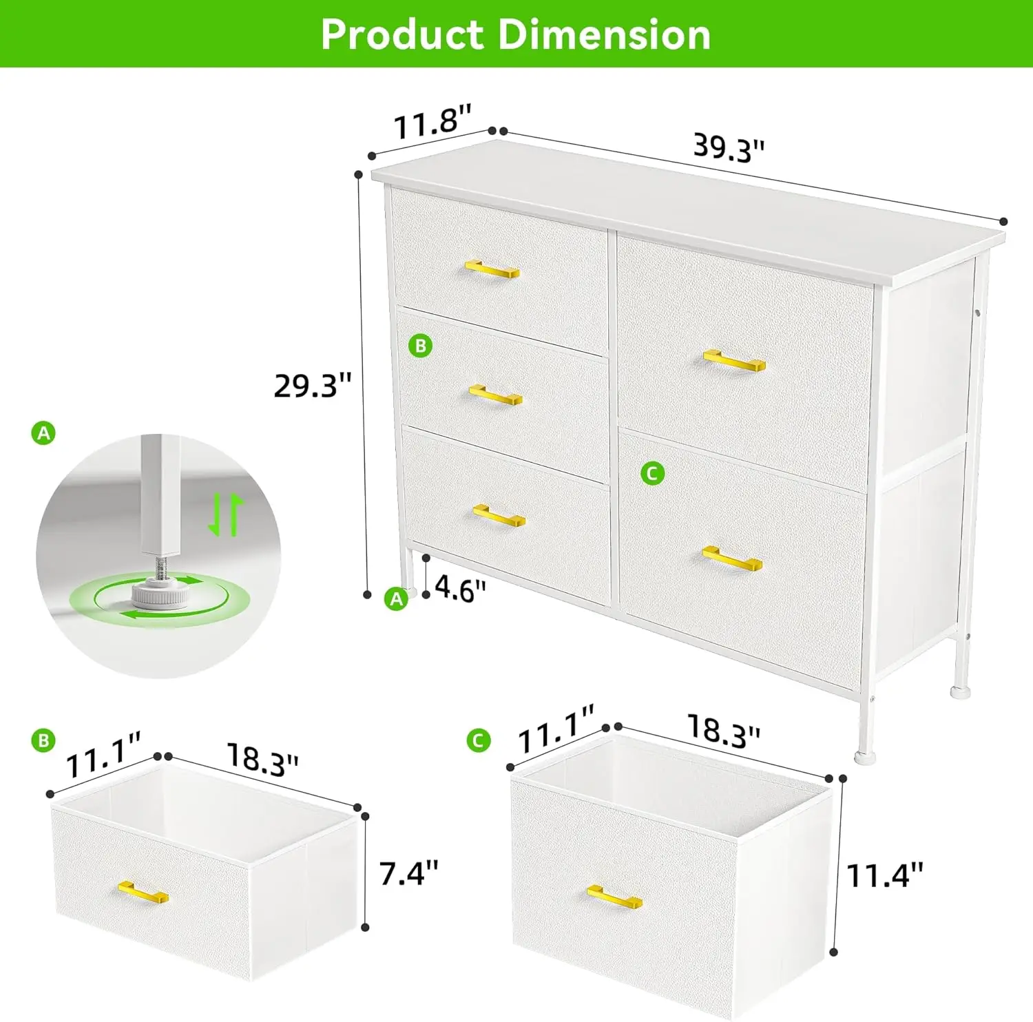 Dresser For Bedroom With 5 Drawers, Dresser Tv Stand For 45"" Tv, Wide Bedroom Dresser Storage Organizers, Fabric Chest Of
Dresser For Bedroom With 5 Drawers, Dresser Tv Stand For 45"" Tv, Wide Bedroom Dresser Storage Organizers, Fabric Chest Of