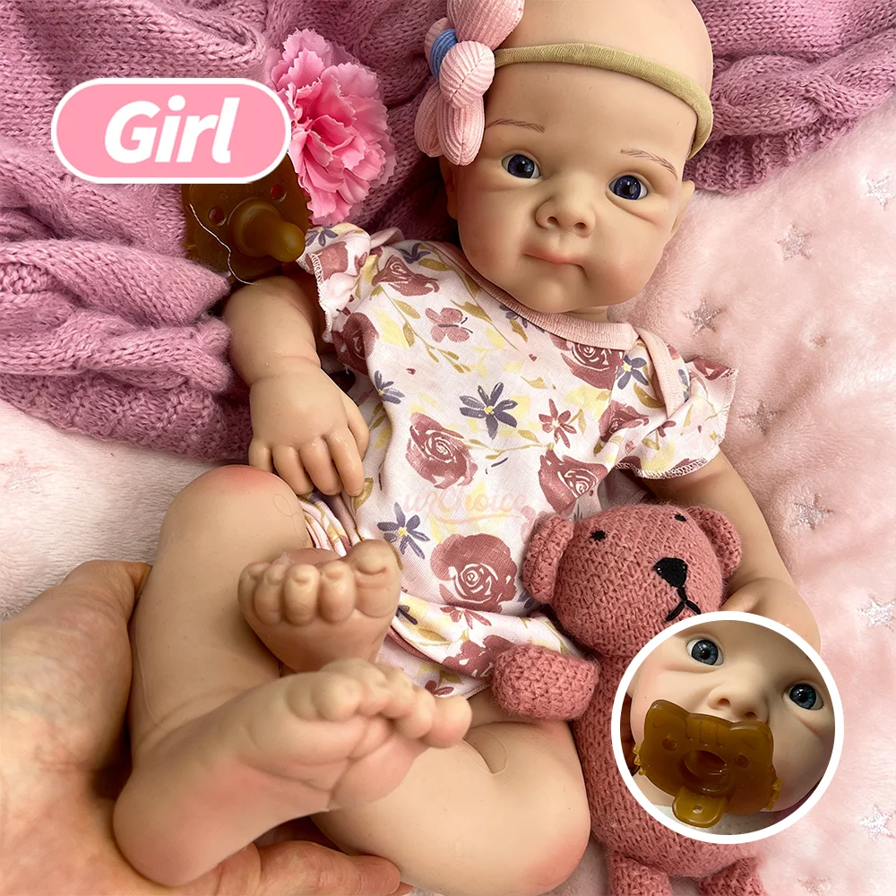 20-дюймовая реалистичная силиконовая кукла-реборн девочка Бетти с открытым ртом, синими глазами, мягким телом и весом, как настоящий новорожденный
20-дюймовая реалистичная силиконовая кукла-реборн девочка Бетти с открытым ртом, синими глазами, мягким телом и весом, как настоящий новорожденный