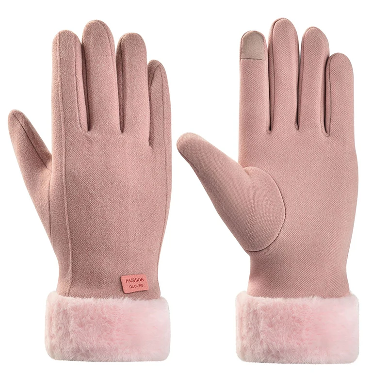 Women Winter Thick Plush Gloves Fashion Warm Suede Outdoor Guantes Lady Touchscreen Driving Gloves Sports Cycling Mittens
Women Winter Thick Plush Gloves Fashion Warm Suede Outdoor Guantes Lady Touchscreen Driving Gloves Sports Cycling Mittens