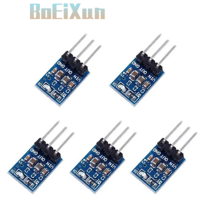 5pcs AMS1117 5V To 3.3V DC-DC Step Down Power Supply Buck Module 800MA Adjustable Boost Board AMS1117-3.3 Voltage Regulator
5pcs AMS1117 5V To 3.3V DC-DC Step Down Power Supply Buck Module 800MA Adjustable Boost Board AMS1117-3.3 Voltage Regulator