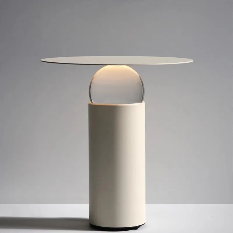 Modern minimalist cream style desk lamp crystal ball bedroom bedside room hall living room
Modern minimalist cream style desk lamp crystal ball bedroom bedside room hall living room