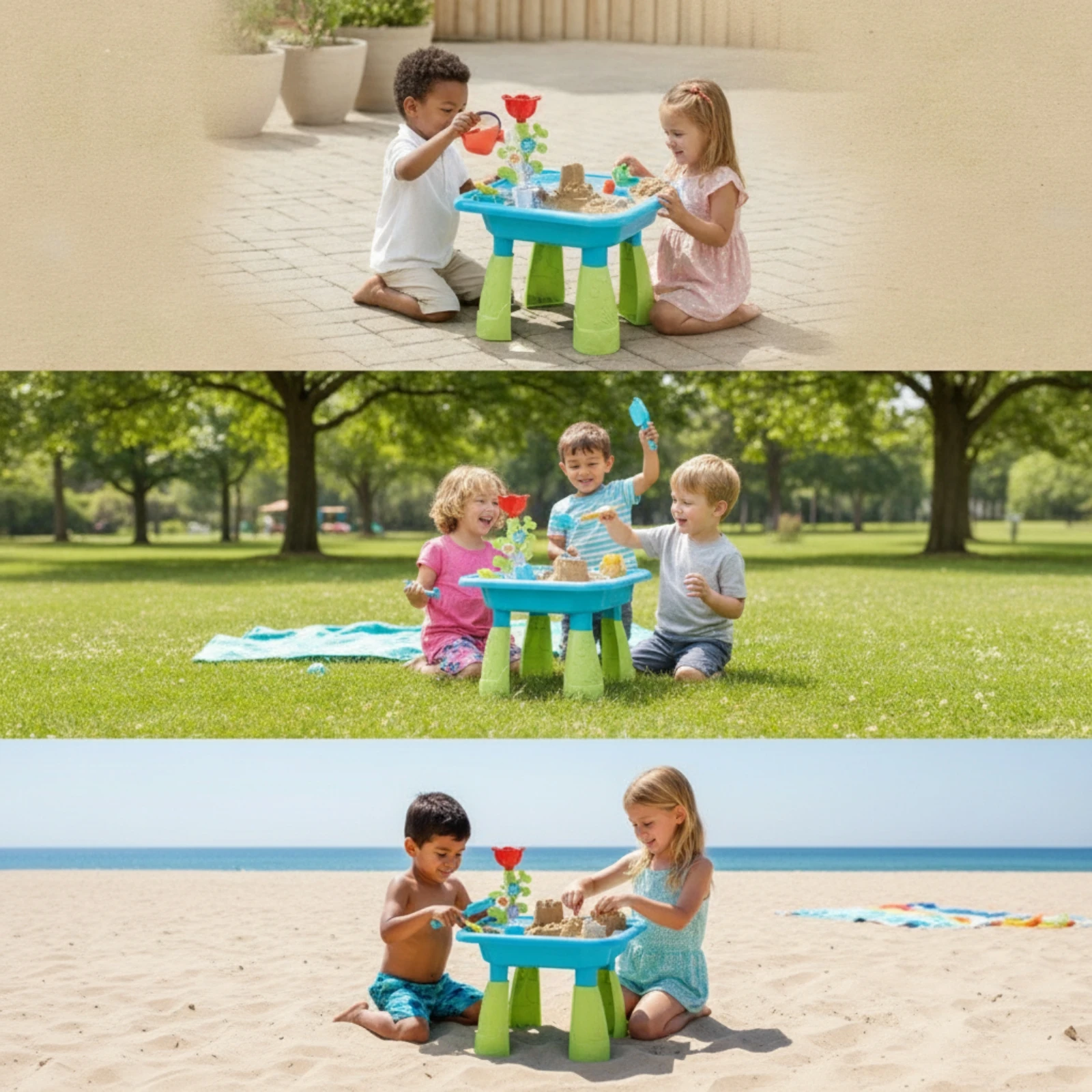 Sand Table with Accessories Outdoor Sand and Water Play Table Water Playset Molded for Toddlers, Garden, Backyard
Sand Table with Accessories Outdoor Sand and Water Play Table Water Playset Molded for Toddlers, Garden, Backyard