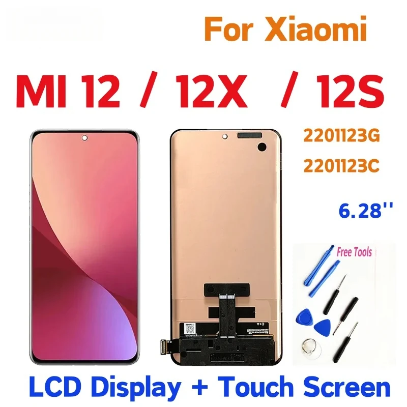 6,28" AMOLED для Xiaomi 12/Mi 12X/Mi 12S 2201123 Г 2201123 C ЖК-дисплей с цифровым преобразователем сенсорного экрана в сборе
6,28" AMOLED для Xiaomi 12/Mi 12X/Mi 12S 2201123 Г 2201123 C ЖК-дисплей с цифровым преобразователем сенсорного экрана в сборе