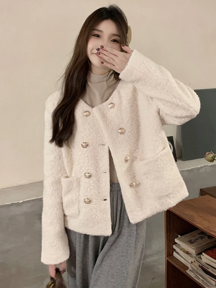Ele Long Sve ort Coat Women's Autumn Winter Faion Loose Slim Fit Cardigan Top Vintage Sle Button Splice Thiened
Ele Long Sve ort Coat Women's Autumn Winter Faion Loose Slim Fit Cardigan Top Vintage Sle Button Splice Thiened