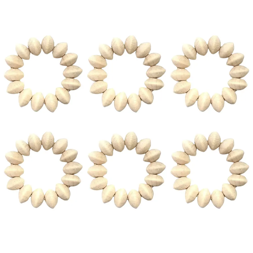 6 Pcs Wooden Bead Napkins Buckles H made Pastoral Style Decorative Dinner Party Home Kitchen Napkin Buckle Supplies
6 Pcs Wooden Bead Napkins Buckles H made Pastoral Style Decorative Dinner Party Home Kitchen Napkin Buckle Supplies