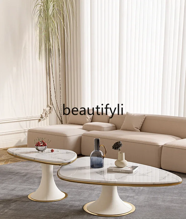 Simple modern living room household small apartment designer stainless steel Internet celebrity coffee table
Simple modern living room household small apartment designer stainless steel Internet celebrity coffee table