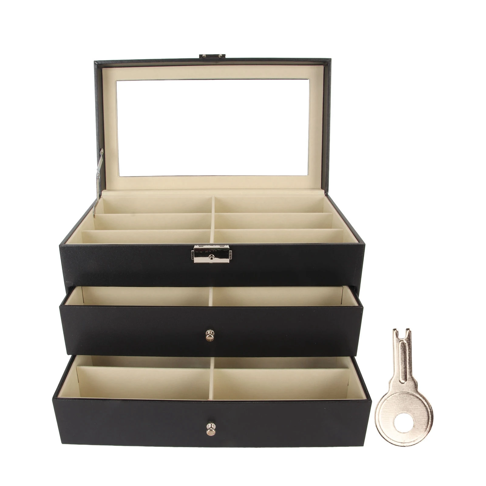 Eyeglasses Storage Box Sunglasses Organizer Multiple 18 Slot 3 Layer Eyeglasses Storage Box Display Case Eyewear Holder Drawer
Eyeglasses Storage Box Sunglasses Organizer Multiple 18 Slot 3 Layer Eyeglasses Storage Box Display Case Eyewear Holder Drawer