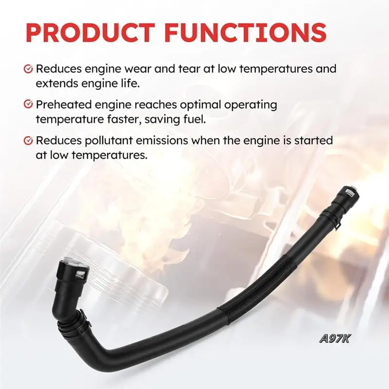 HVAC Heater Hose Assembly For Ford F150 Lincoln Mark LT 2011-2014 Replace 626-721 BL3Z-18472-B Car Accessories
HVAC Heater Hose Assembly For Ford F150 Lincoln Mark LT 2011-2014 Replace 626-721 BL3Z-18472-B Car Accessories