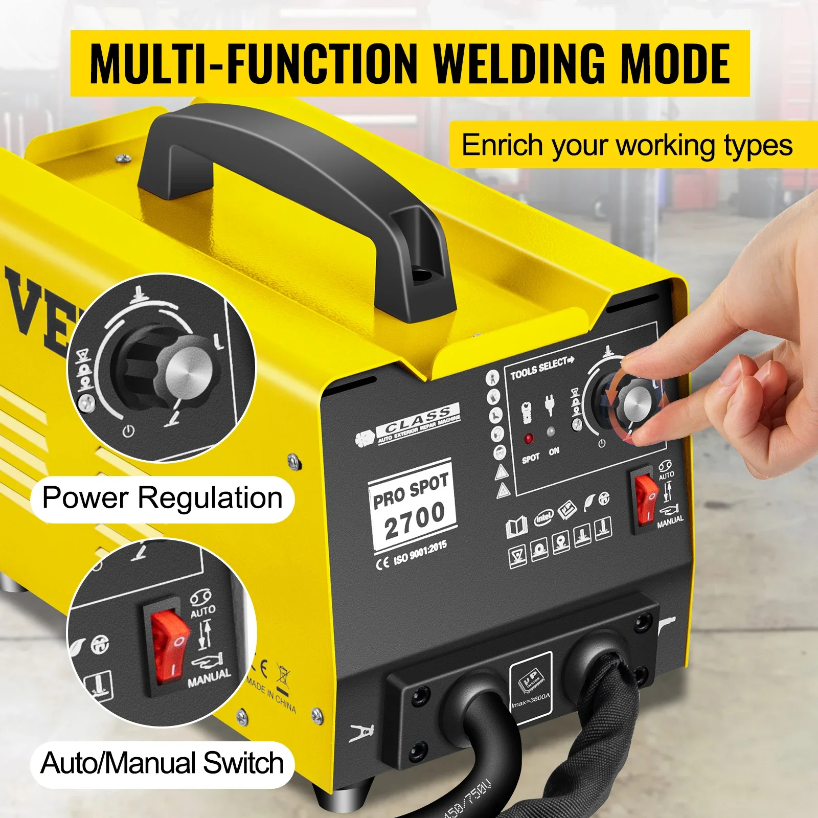 Spot Welder Spotter 3500A Repair Kit GYSpot /26002700 Repair Machine Vehicle Panel Spot Puller Welding Accessories
Spot Welder Spotter 3500A Repair Kit GYSpot /26002700 Repair Machine Vehicle Panel Spot Puller Welding Accessories