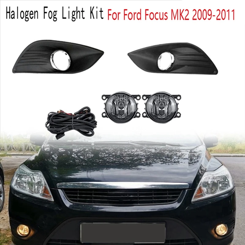 Противотуманные фары для Ford Focus MK2 2009-2011, галогенная фара, крышка противотуманной фары, решетка, хромированная рамка, комплект жгутов, аксессуары
Противотуманные фары для Ford Focus MK2 2009-2011, галогенная фара, крышка противотуманной фары, решетка, хромированная рамка, комплект жгутов, аксессуары