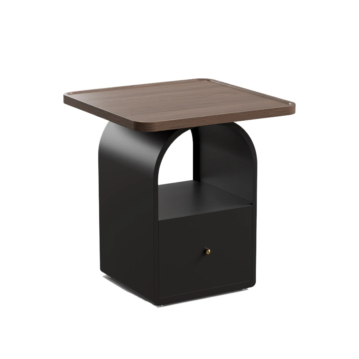 Bedside tables by the sofa in the living room, small coffee table corner in the bedroom with storage
Bedside tables by the sofa in the living room, small coffee table corner in the bedroom with storage