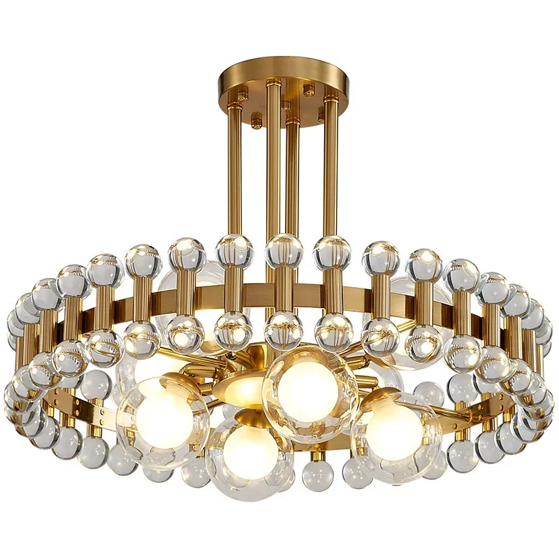 Modern Colorful Crystal Chandelier Art Stone Round Hanging Light For Bedroom Decor Creative LED Ceiling Chandelier Fixture
Modern Colorful Crystal Chandelier Art Stone Round Hanging Light For Bedroom Decor Creative LED Ceiling Chandelier Fixture