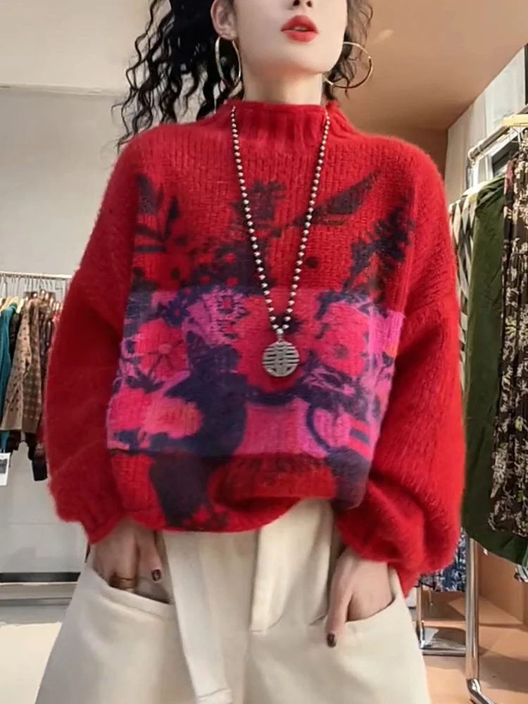 2024 Autumn Winter Thiened Loose Knitted Sweater Sli Print New Year Trendy Commute Top Slimming Korean Sle Camere
2024 Autumn Winter Thiened Loose Knitted Sweater Sli Print New Year Trendy Commute Top Slimming Korean Sle Camere