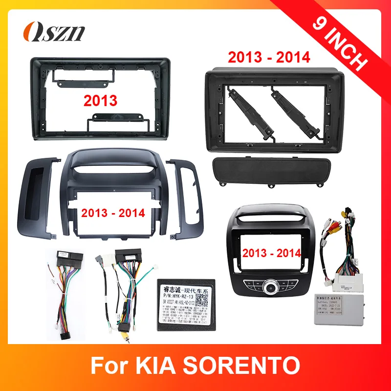 For 2013/2013-2014 KIA SORENTO Audio Dash Kits Frame Facia Panel Player DVD Screen Frame 9 Inch(Matte Black)
For 2013/2013-2014 KIA SORENTO Audio Dash Kits Frame Facia Panel Player DVD Screen Frame 9 Inch(Matte Black)