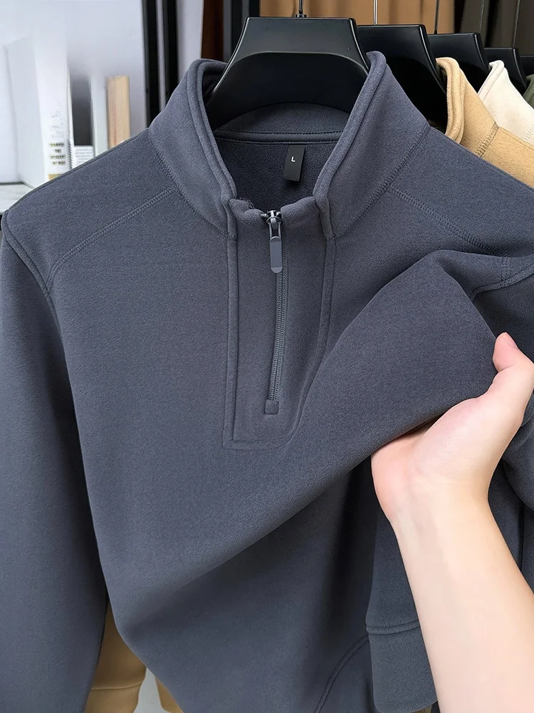 Rn Faionable Outdoor Men's Sweatirt Pure Color f Zipper Stand Collar Long Sve Comfortable Warm Casual Base Layer
Rn Faionable Outdoor Men's Sweatirt Pure Color f Zipper Stand Collar Long Sve Comfortable Warm Casual Base Layer