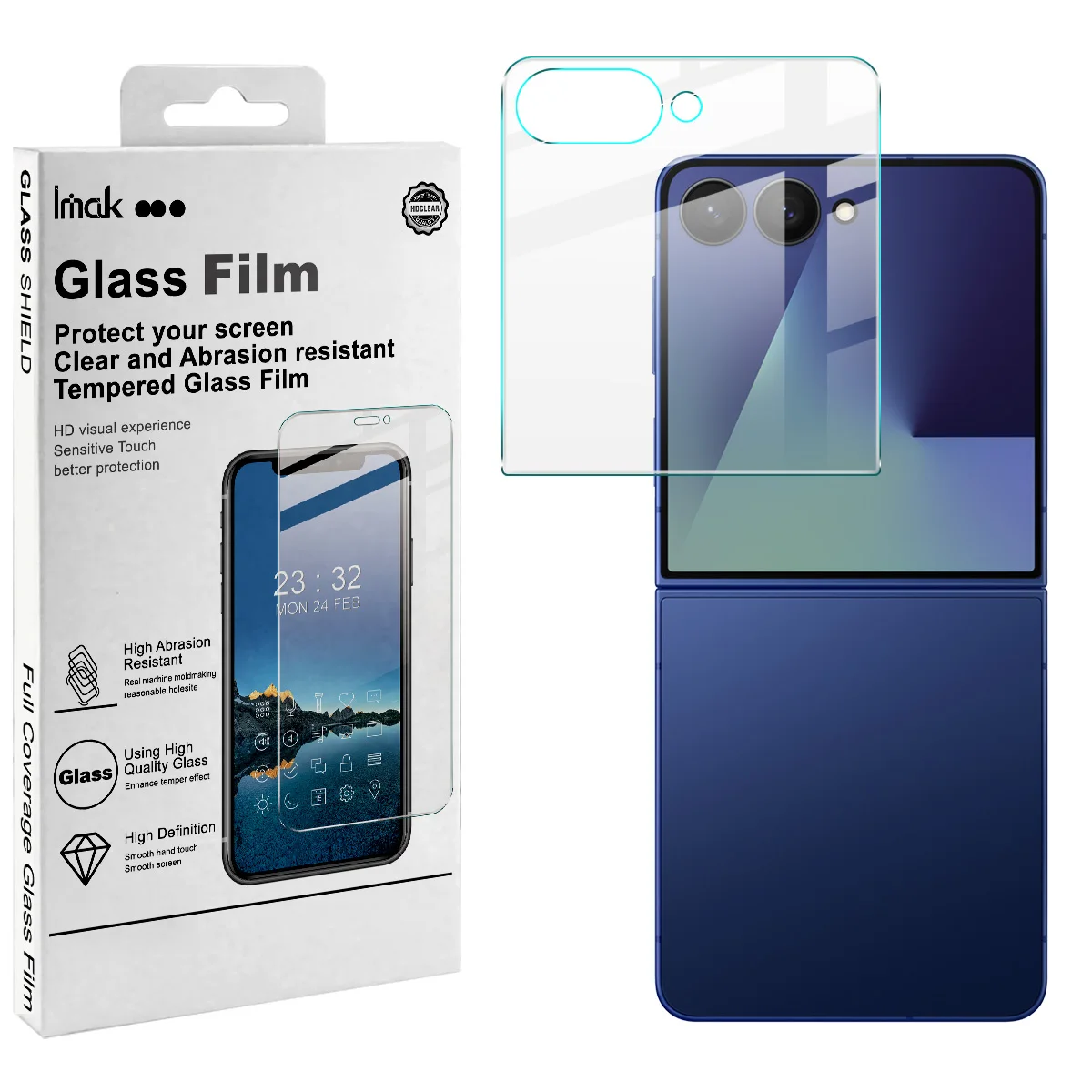 IMAK H Tempered Glass for Samsung Galaxy Z Flip8 5G Screen Protector Film
IMAK H Tempered Glass for Samsung Galaxy Z Flip8 5G Screen Protector Film