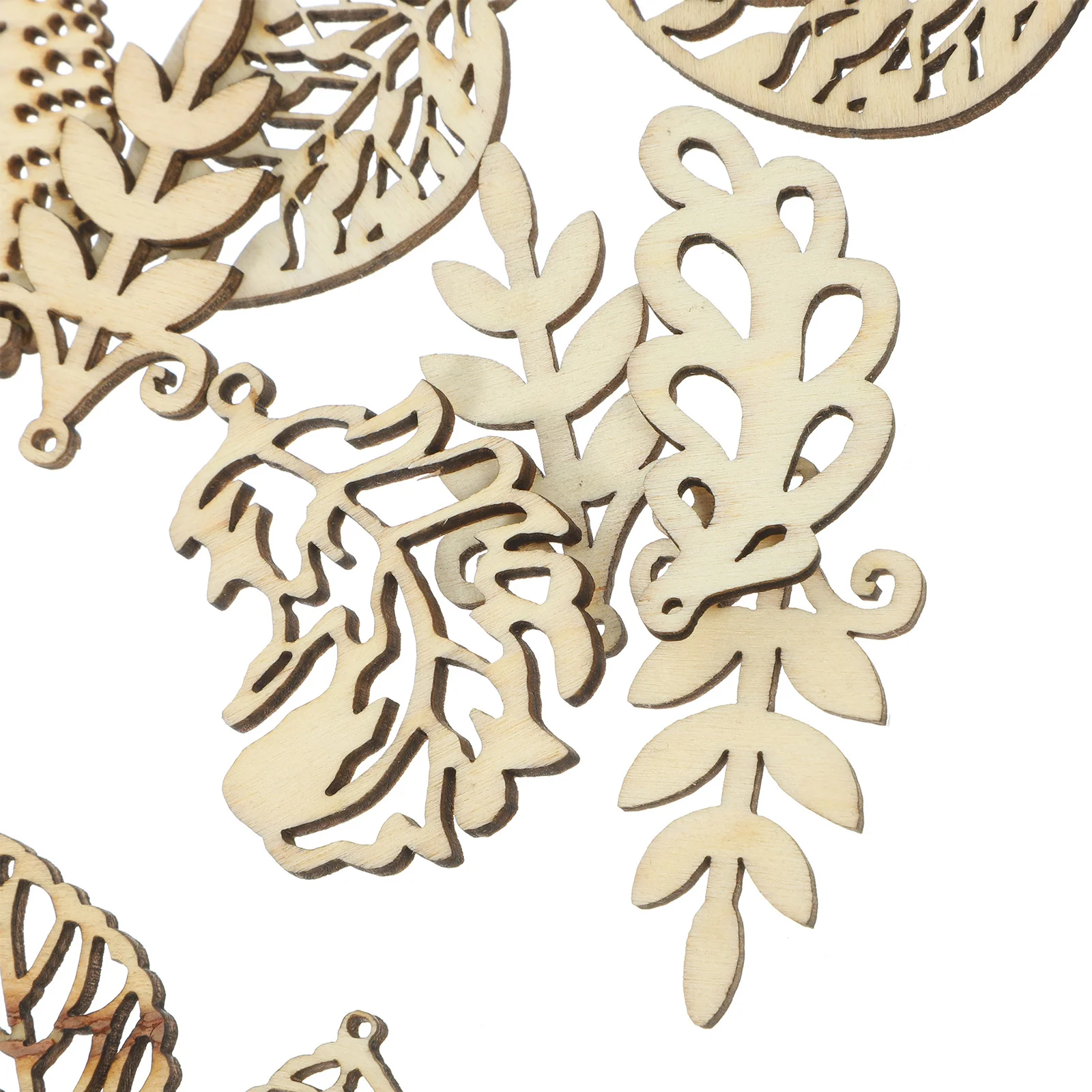 100Pcs Leaf Wooden Pieces for Crafts Premium DIY Wooden Ornaments Mixed Pattern Decorative Embellishments for Various
100Pcs Leaf Wooden Pieces for Crafts Premium DIY Wooden Ornaments Mixed Pattern Decorative Embellishments for Various