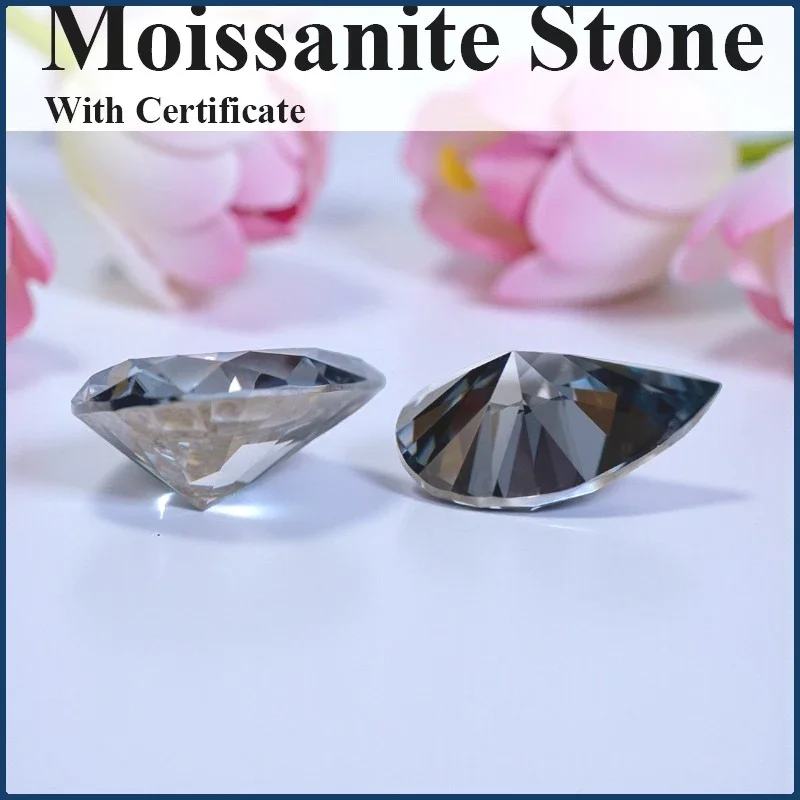 NEW Moissanite Stone Pear Shape Various Colors Combination Chain For Advanced Jewelry Making Materials With Certificate
NEW Moissanite Stone Pear Shape Various Colors Combination Chain For Advanced Jewelry Making Materials With Certificate
