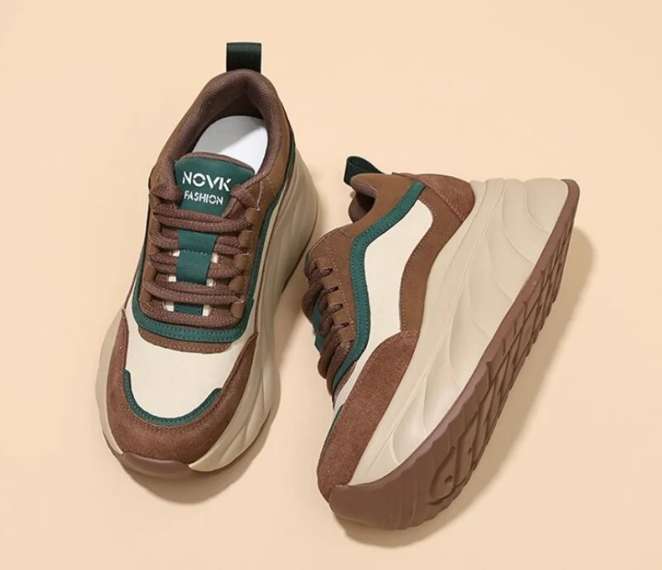 8cm Platform Sneakers for Women Walking Shoes Chunky Sneakers Genuine Leather Comfy Women Casual Shoes Platform Heel
8cm Platform Sneakers for Women Walking Shoes Chunky Sneakers Genuine Leather Comfy Women Casual Shoes Platform Heel