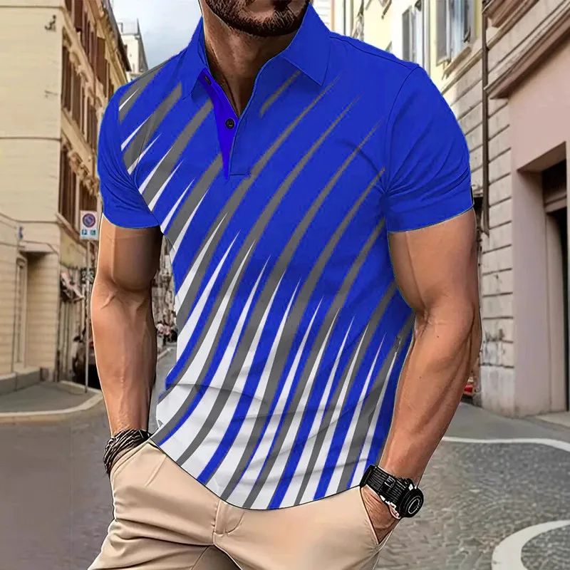 Модные мужские поло-поло с узором в полоску, летние уличные футболки с короткими рукавами и 3d принтом, футболка-поло 6XL, повседневные топы больших размеров
Модные мужские поло-поло с узором в полоску, летние уличные футболки с короткими рукавами и 3d принтом, футболка-поло 6XL, повседневные топы больших размеров