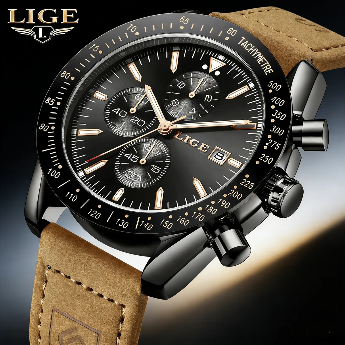 LIGE Creativity Men's Luxury Watch Fashion Military Quartz Wristwatches Sport Waterproof Luminous Leather Men Watch Reloj Hombre
LIGE Creativity Men's Luxury Watch Fashion Military Quartz Wristwatches Sport Waterproof Luminous Leather Men Watch Reloj Hombre
