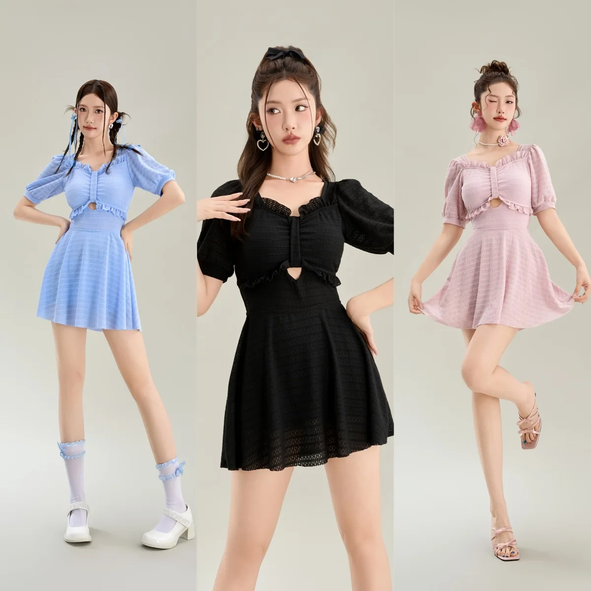 New Swimsuit Women's Summer High-end One-piece Skirt Style High Waist Slimming Solid Color Conservative Hot Spring Swimsuit
New Swimsuit Women's Summer High-end One-piece Skirt Style High Waist Slimming Solid Color Conservative Hot Spring Swimsuit