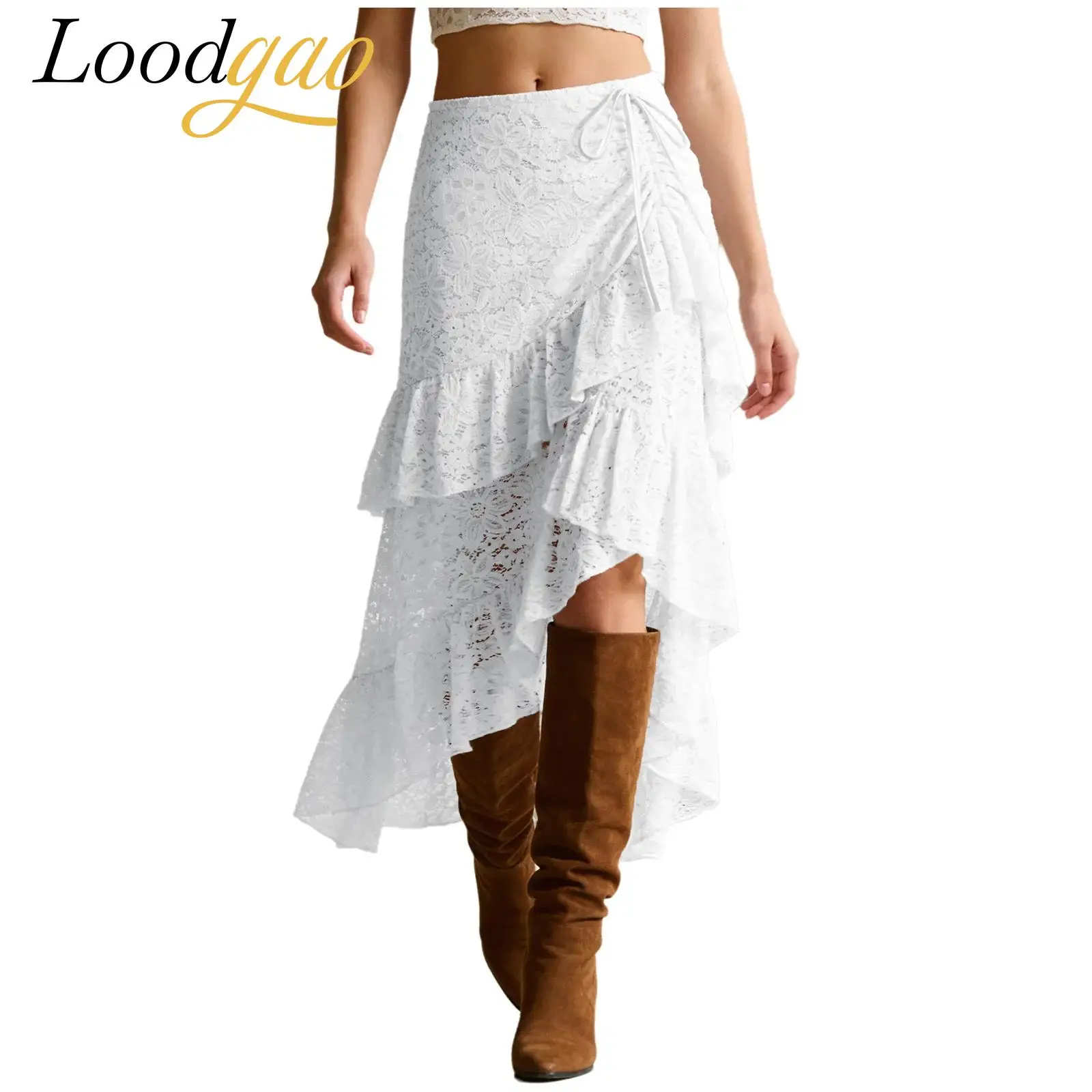 Женская юбка в стиле вестерн для ковбойского костюма, асимметричная, многоярусная, с оборками, асимметричная по длине, кружевная, в стиле бохо, для музыкальных фестивалей, костюм в стиле хиппи
Женская юбка в стиле вестерн для ковбойского костюма, асимметричная, многоярусная, с оборками, асимметричная по длине, кружевная, в стиле бохо, для музыкальных фестивалей, костюм в стиле хиппи