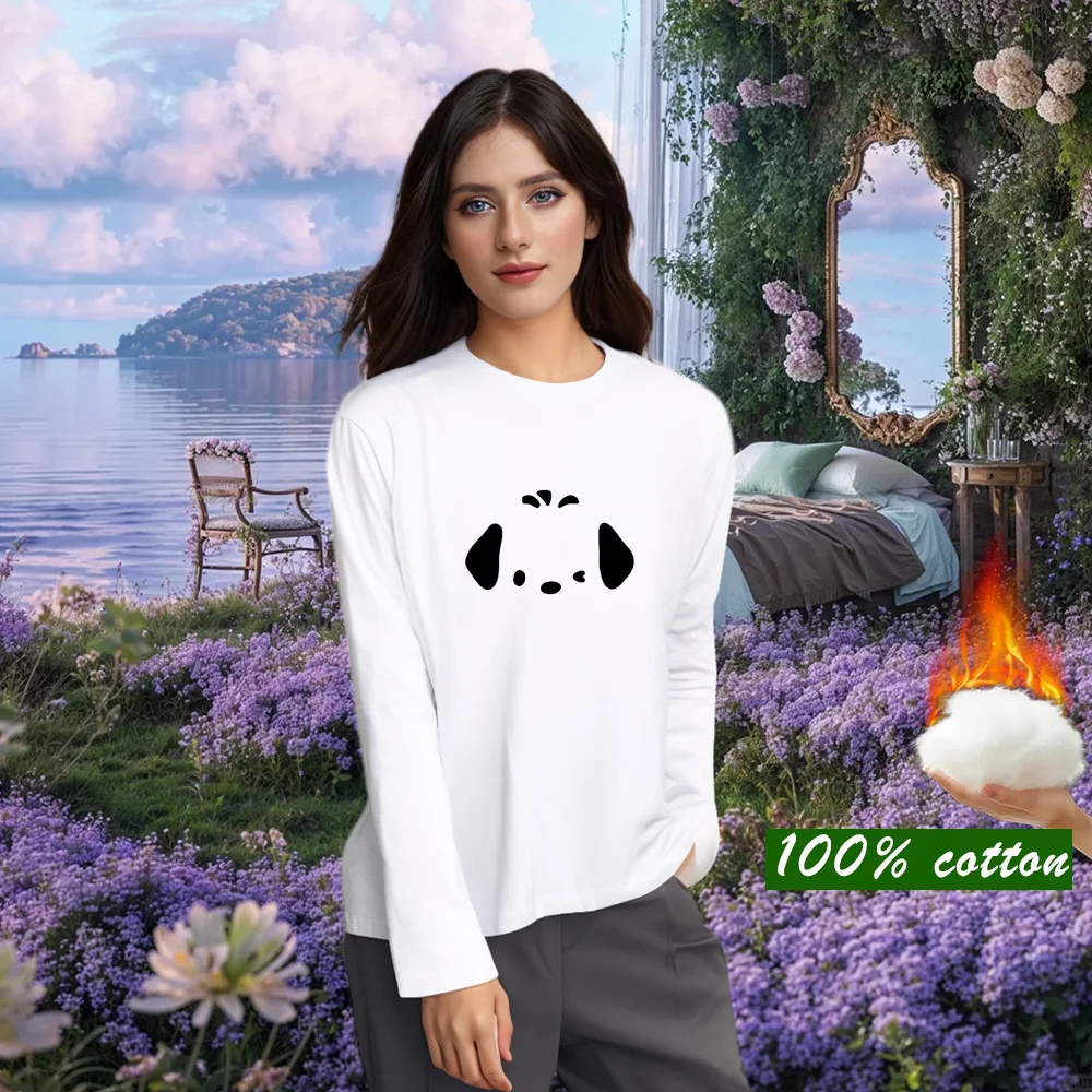 Trendy clothes Outdoor Women's sports T-shirt Round Neck Cotton Korean version Versatile New Autumn Top Comfortable Crew Neck
Trendy clothes Outdoor Women's sports T-shirt Round Neck Cotton Korean version Versatile New Autumn Top Comfortable Crew Neck