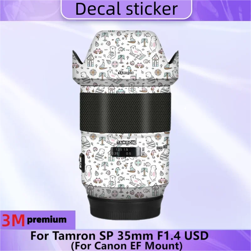 For Tamron SP 35mm F1.4 USD for Canon EF Mount Lens Sticker Protective Skin Decal Film Anti-Scratch Protector Coat SP35 F/1.4
For Tamron SP 35mm F1.4 USD for Canon EF Mount Lens Sticker Protective Skin Decal Film Anti-Scratch Protector Coat SP35 F/1.4