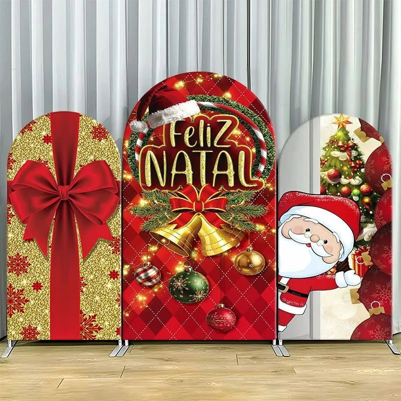 Arch Backdrop Cover Single Side Festive Christmas Gift Santa Bell Red Gold Party Decoration Photo Booth Background Event Props
Arch Backdrop Cover Single Side Festive Christmas Gift Santa Bell Red Gold Party Decoration Photo Booth Background Event Props