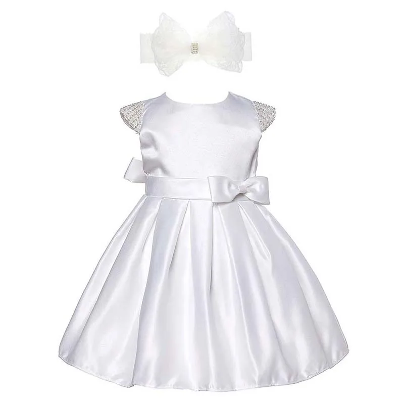 Christening Gown Baby Girl Sleeveless White Pearl Baptism Dress+Headband Christening Outfits Baby Birthday Princess Robe Vestido
Christening Gown Baby Girl Sleeveless White Pearl Baptism Dress+Headband Christening Outfits Baby Birthday Princess Robe Vestido