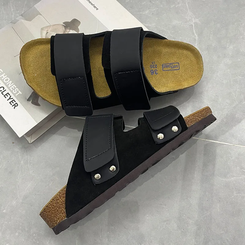 2026 New Retro Cork One Word Slippers Casual Two Horizontal Velcro Dragging Flat Bottom Cool Slippers
2026 New Retro Cork One Word Slippers Casual Two Horizontal Velcro Dragging Flat Bottom Cool Slippers
