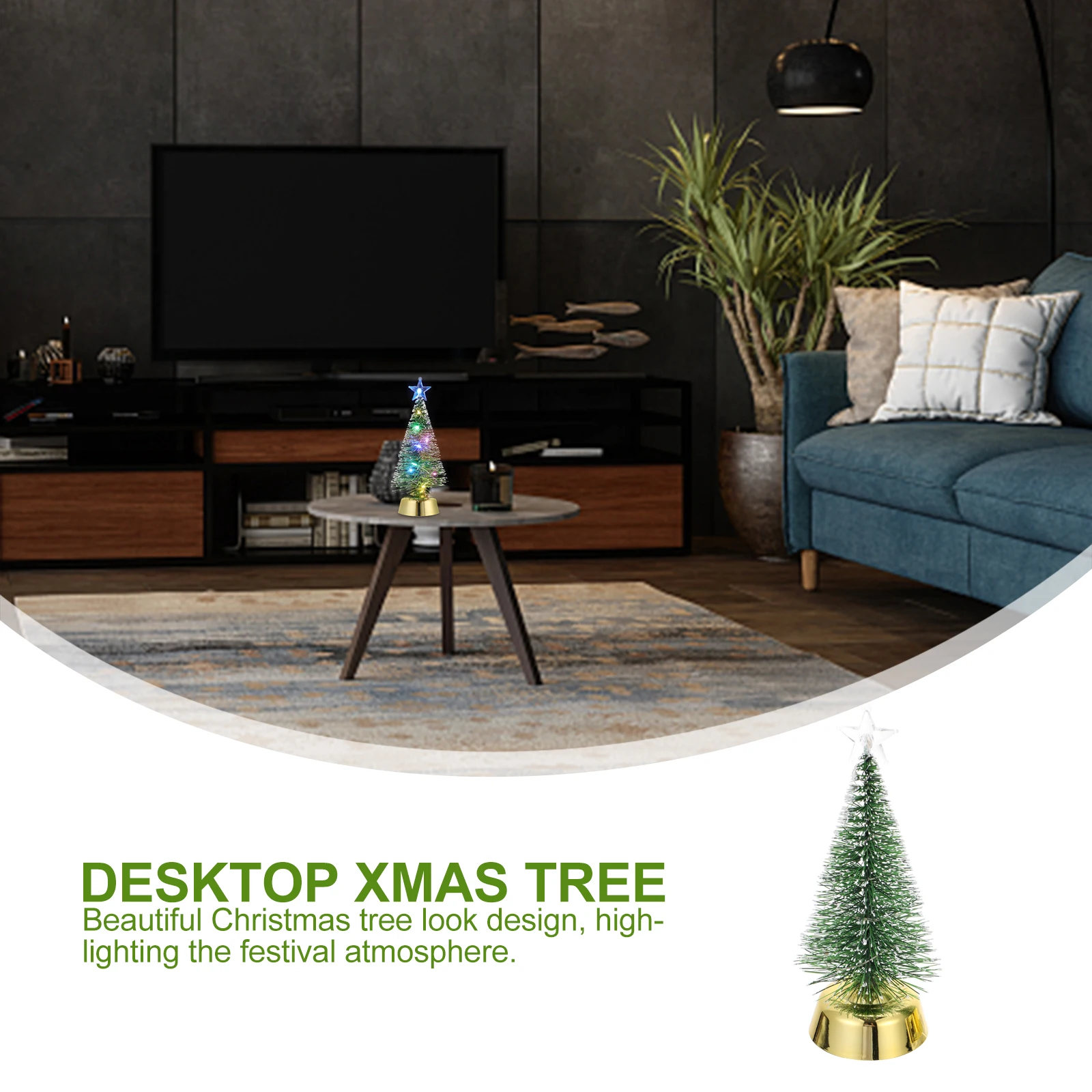 2 PCS Glowing Christmas Tree -operated Desktop Xmas Funny Decorative Ornament Electronic Component Creative
2 PCS Glowing Christmas Tree -operated Desktop Xmas Funny Decorative Ornament Electronic Component Creative