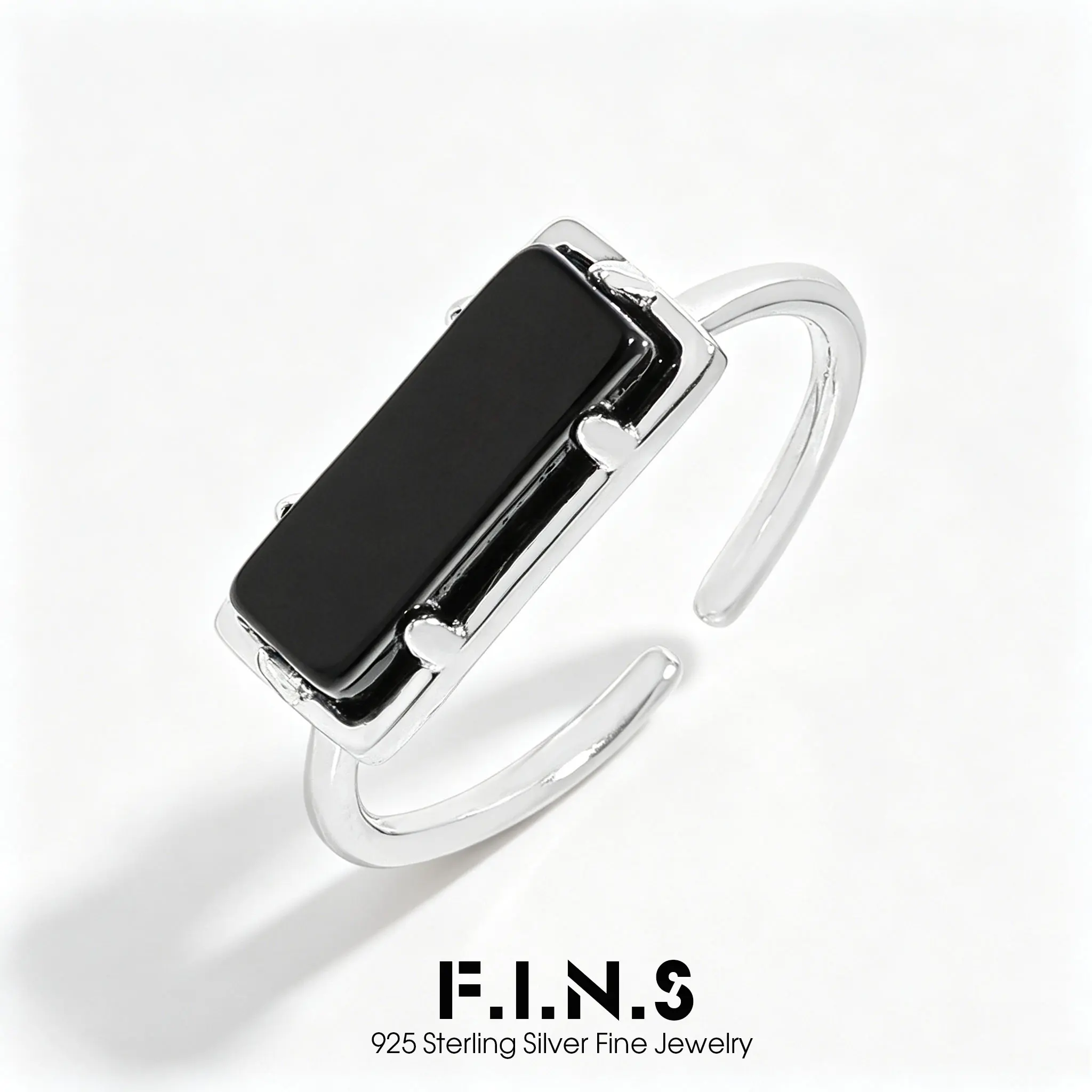 F.I.N.S Black Onyx S925 Sterling Silver Ring for Women Minimalist Small Square Stone Open Adjustable Finger Fine Jewelry Gifts
F.I.N.S Black Onyx S925 Sterling Silver Ring for Women Minimalist Small Square Stone Open Adjustable Finger Fine Jewelry Gifts