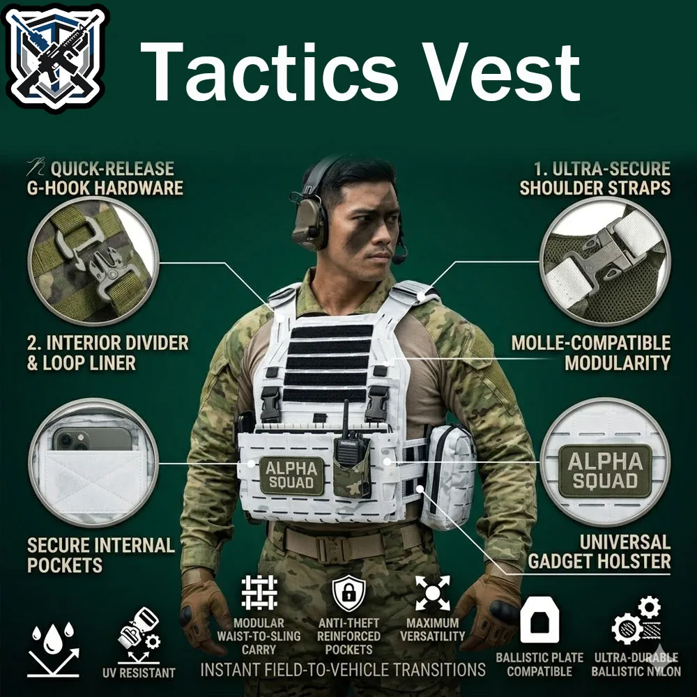 Tactical Vest Military Airsoft Paintball Combat Armor Carrier Modular Molle Vest Outdoor Hunting Shooting Training Gear
Tactical Vest Military Airsoft Paintball Combat Armor Carrier Modular Molle Vest Outdoor Hunting Shooting Training Gear