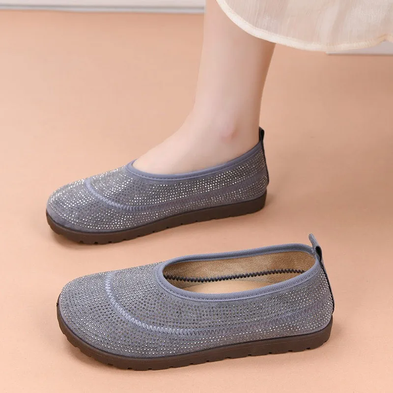 Women's Breathable Thin Upgraded Casual Shoes Spring Summer New Style Slip-On Bean Bean Shoes Soft Bottom Flat Casual Shoes
Women's Breathable Thin Upgraded Casual Shoes Spring Summer New Style Slip-On Bean Bean Shoes Soft Bottom Flat Casual Shoes