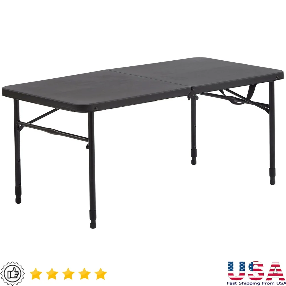40 Inch Adjustable Height Folding Table Portable Indoor Outdoor Use Easy Clean Compact Storage Includes Carry Handle 
40 Inch Adjustable Height Folding Table Portable Indoor Outdoor Use Easy Clean Compact Storage Includes Carry Handle