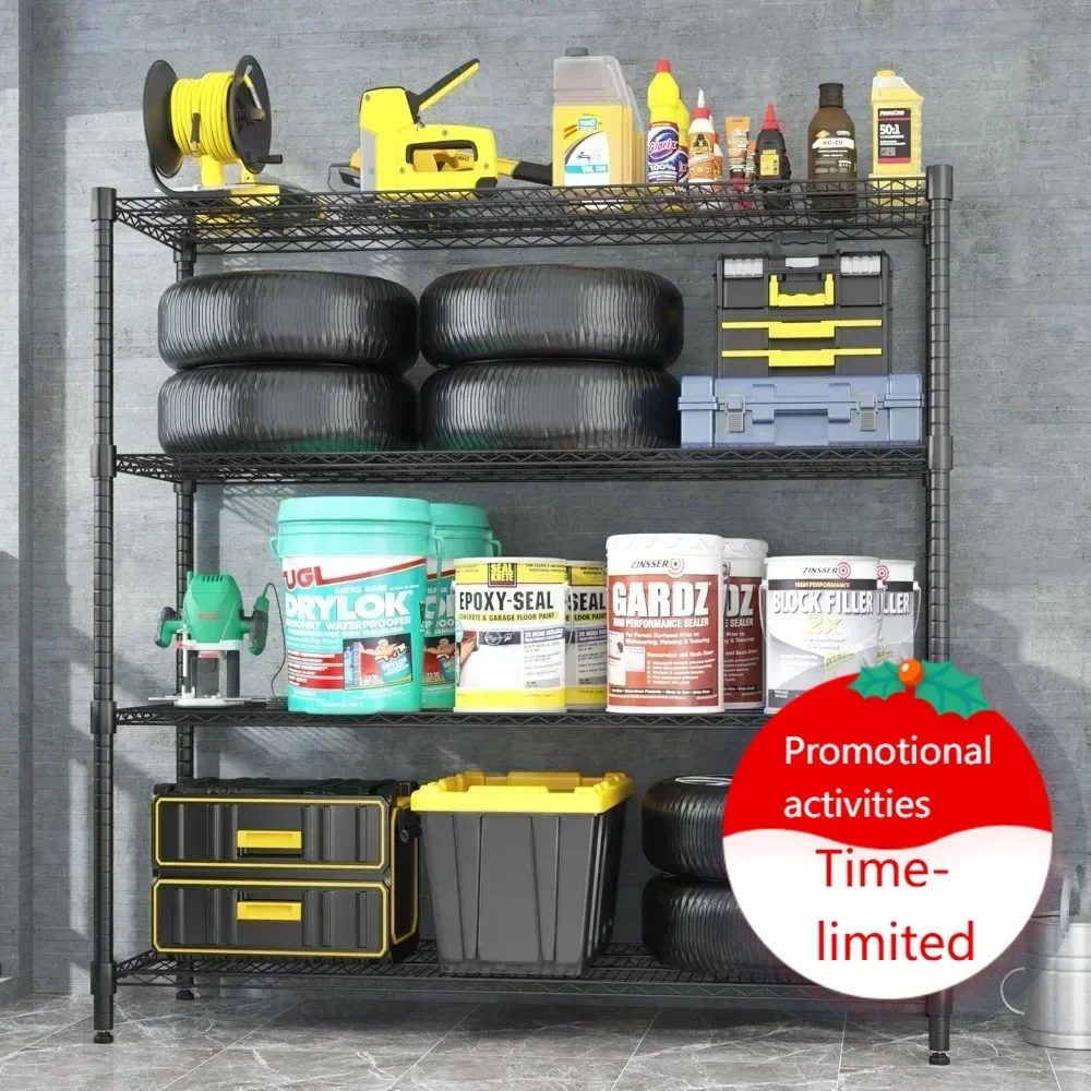 Hot sales60”W Storage Shelves, 4 Tier Heavy Duty Wire Shelving Unit with Wheels, 2400LBS Commercial Adjustable Metal Shelves for
Hot sales60”W Storage Shelves, 4 Tier Heavy Duty Wire Shelving Unit with Wheels, 2400LBS Commercial Adjustable Metal Shelves for